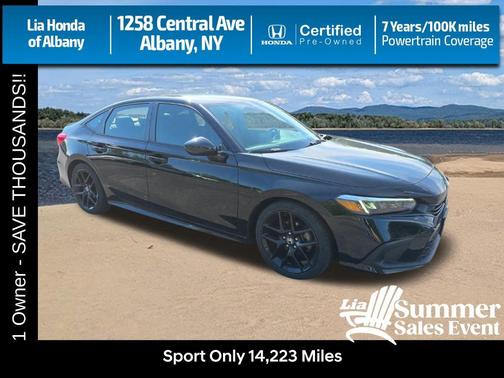 Crystal Black Pearl 2023 Honda Civic Sport