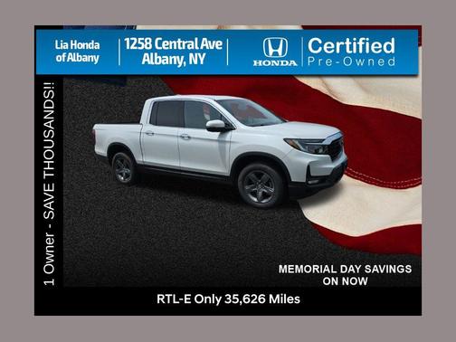 Platinum White Pearl 2023 Honda Ridgeline RTL-E
