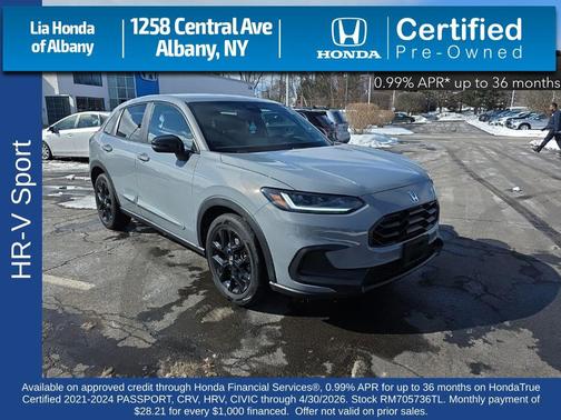 Urban Gray Pearl 2024 Honda HR-V AWD Sport