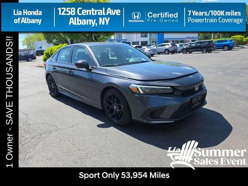 Sonic Gray Pearl 2024 Honda Civic Sport