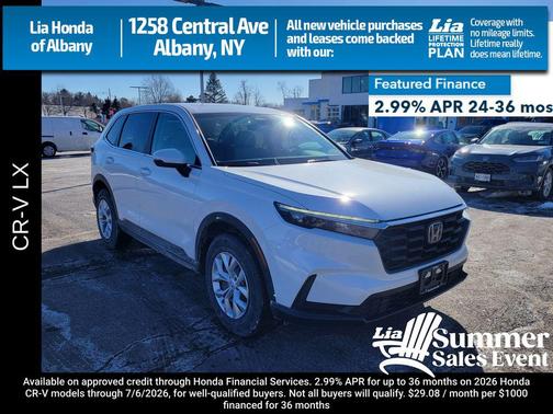 Platinum White Pearl 2026 Honda CR-V LX AWD