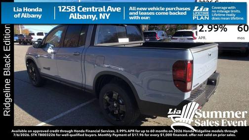 Sonic Gray Pearl 2026 Honda Ridgeline Black