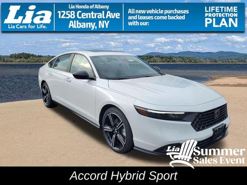 Platinum White Pearl 2026 Honda Accord Hybrid Sport