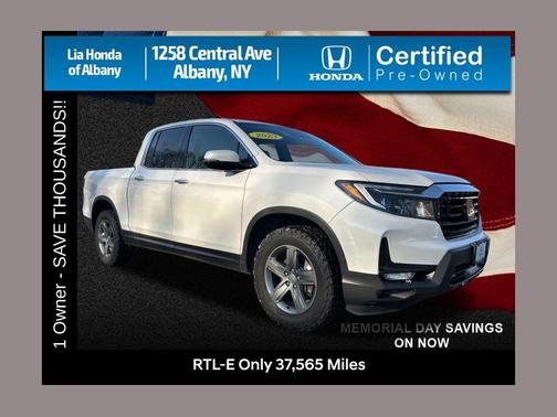 Platinum White Pearl 2023 Honda Ridgeline RTL-E