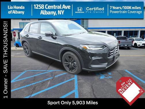 Crystal Black Pearl 2026 Honda HR-V AWD Sport