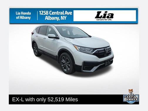 Platinum White Pearl 2021 Honda CR-V AWD EX-L