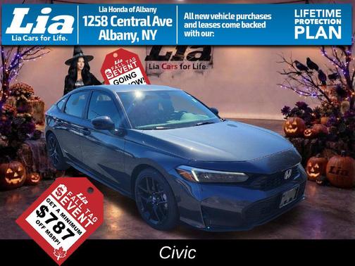 Platinum White Pearl 2026 Honda Civic LX