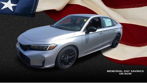 Solar Silver Metallic 2026 Honda Civic Sport