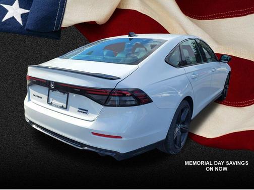 Platinum White Pearl 2026 Honda Accord Hybrid Sport-L