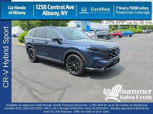 Still Night Pearl 2024 Honda CR-V Hybrid Sport AWD