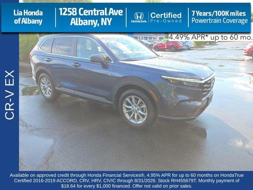Still Night Pearl 2024 Honda CR-V EX AWD