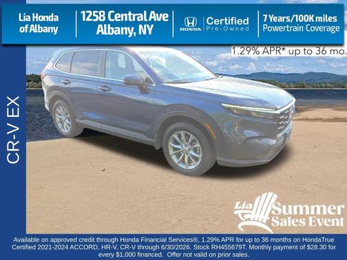 Still Night Pearl 2024 Honda CR-V EX AWD