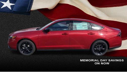 Radiant Red Metallic 2025 Honda Accord SE