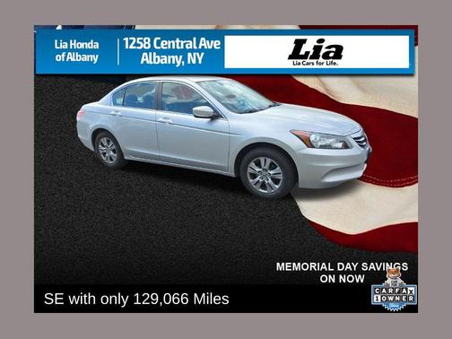 Alabaster Silver Metallic 2012 Honda Accord SE