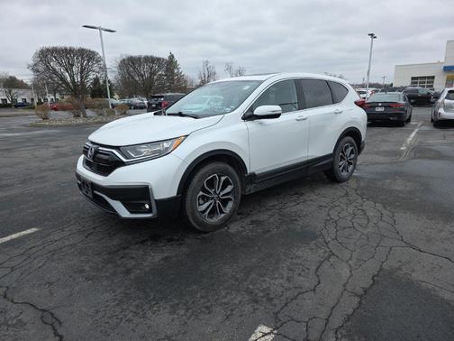 Platinum White Pearl 2021 Honda CR-V AWD EX-L
