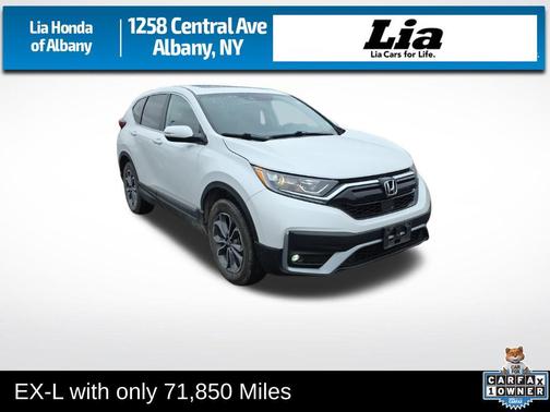 Platinum White Pearl 2021 Honda CR-V AWD EX-L