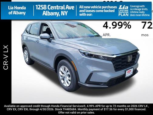 Urban Gray Pearl 2026 Honda CR-V LX AWD