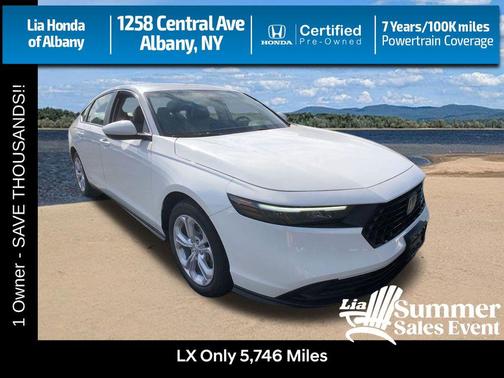 Platinum White Pearl 2025 Honda Accord LX 1.5T