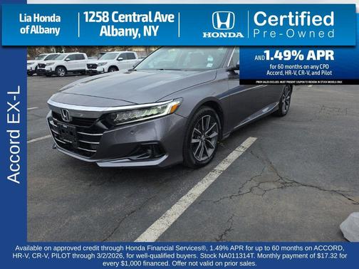 2022 Honda Accord EX-L 1.5T