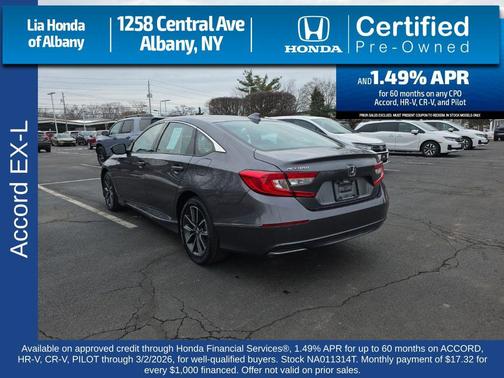 2022 Honda Accord EX-L 1.5T