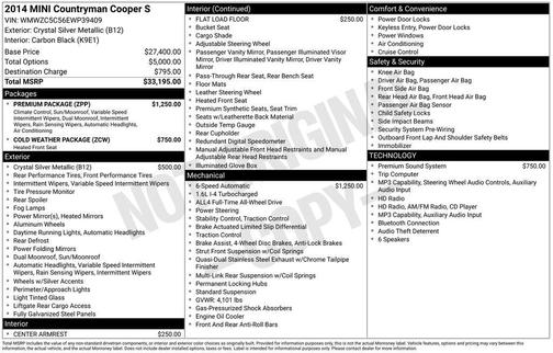 2014 MINI Countryman Cooper S ALL4