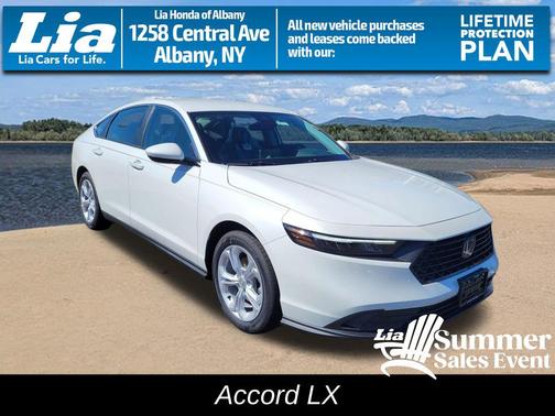 Platinum White Pearl 2026 Honda Accord LX 1.5T