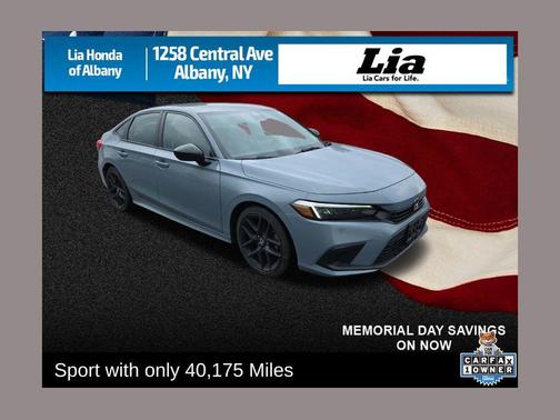 Sonic Gray Pearl 2023 Honda Civic Sport