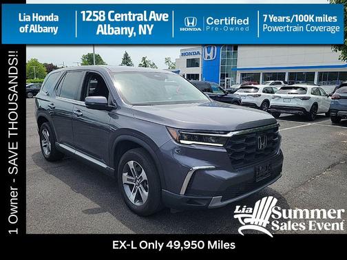 Modern Steel Metallic 2025 Honda Pilot EX-L