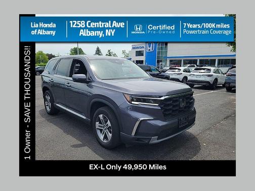 Modern Steel Metallic 2025 Honda Pilot EX-L