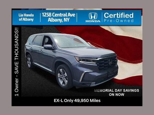 Modern Steel Metallic 2025 Honda Pilot EX-L