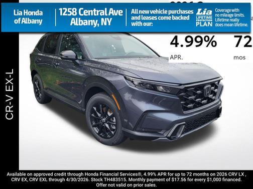 Meteorite Gray Metallic 2026 Honda CR-V EX-L AWD