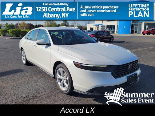 Platinum White Pearl 2026 Honda Accord LX 1.5T