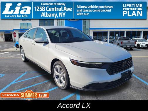 Platinum White Pearl 2026 Honda Accord LX 1.5T