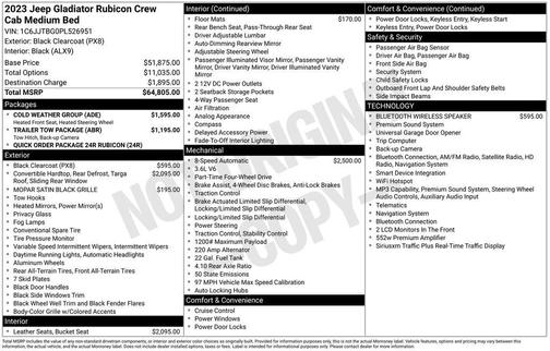 2023 Jeep Gladiator Rubicon