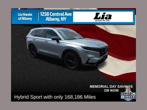 Lunar Silver Metallic 2024 Honda CR-V Hybrid Sport AWD