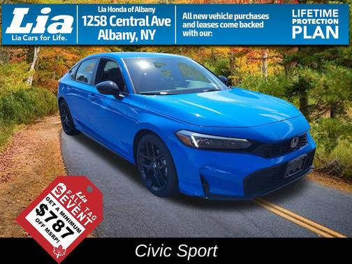 Boost Blue Pearl 2026 Honda Civic Sport