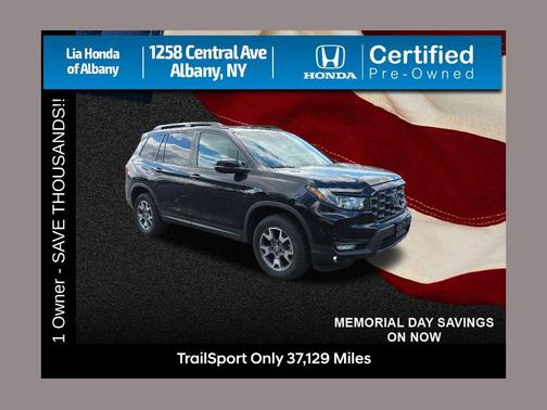 Crystal Black Pearl 2023 Honda Passport AWD TrailSport