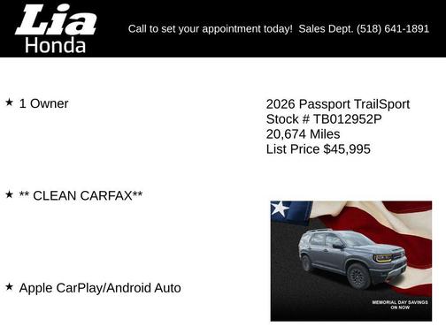 Modern Steel Metallic 2026 Honda Passport AWD TrailSport