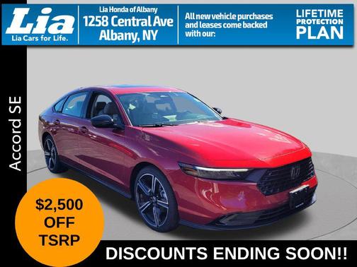 Radiant Red Metallic 2026 Honda Accord SE