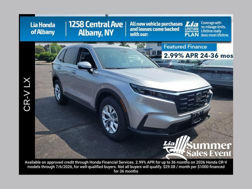 Solar Silver Metallic 2026 Honda CR-V LX AWD