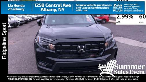 2026 Honda Ridgeline Sport