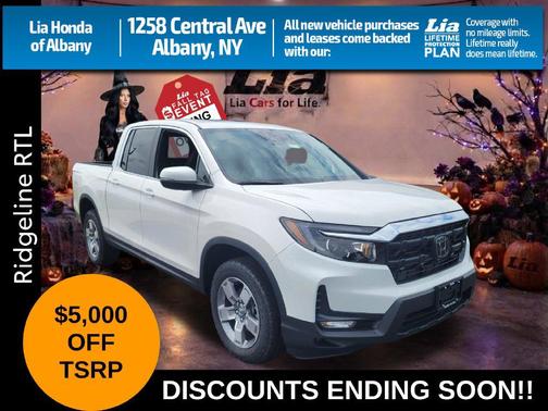 Platinum White Pearl 2026 Honda Ridgeline RTL