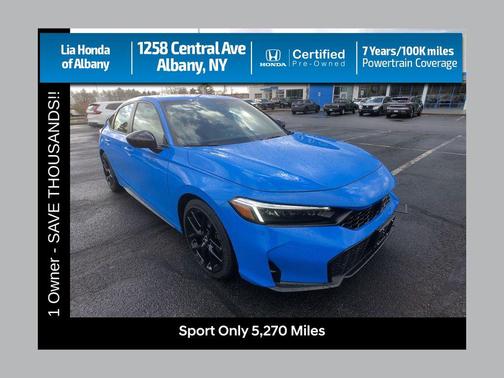 Boost Blue Pearl 2025 Honda Civic Sport