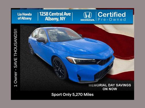 Boost Blue Pearl 2025 Honda Civic Sport