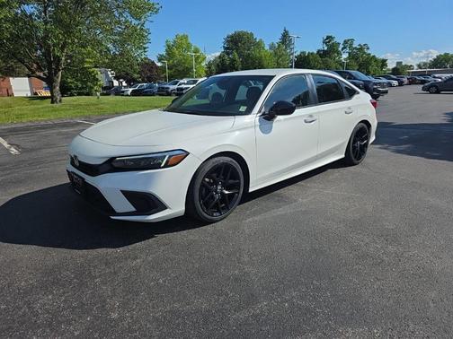 Platinum White Pearl 2024 Honda Civic Sport