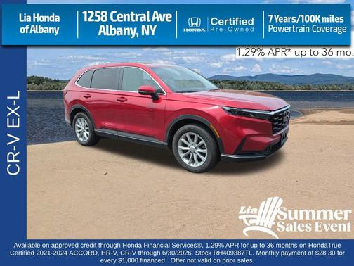 Radiant Red Metallic 2024 Honda CR-V EX-L AWD