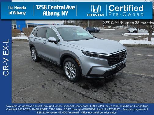 Lunar Silver Metallic 2023 Honda CR-V EX-L