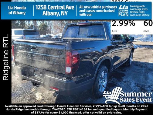 Bv 2026 Honda Ridgeline RTL