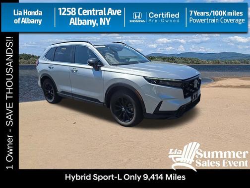 Solar Silver Metallic 2025 Honda CR-V Hybrid Sport AWD
