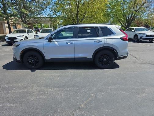Solar Silver Metallic 2025 Honda CR-V Hybrid Sport AWD